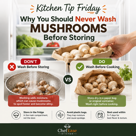 Why You Should Never Wash Mushrooms Before Storing  Did you know?