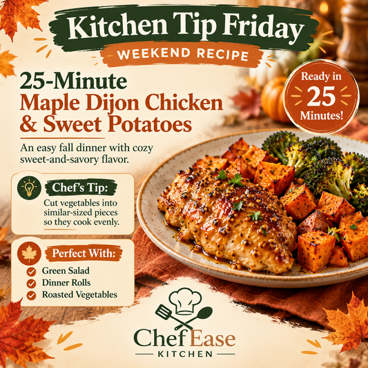 25-Minute Maple Dijon Chicken &amp; Sweet Potatoes