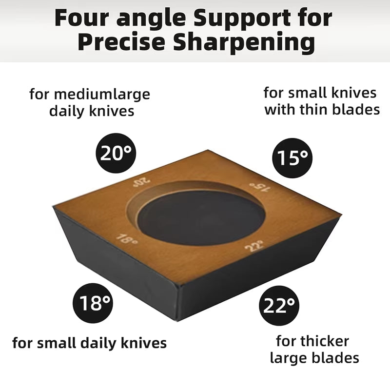 4 Angles Rolling Knife Sharpener Kit for Straight Edge Roller Knife Sharpening with Industry Diamonds Whetstone Chef Knife Set