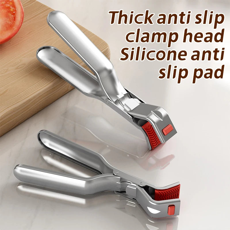 Anti-Scalding Clip Hot Bowl Holder Dish Clamp Pot Pan Gripper Clip Hot Dish Plate Bowl Lifter Retriever Tongs Kitchen Supplies.