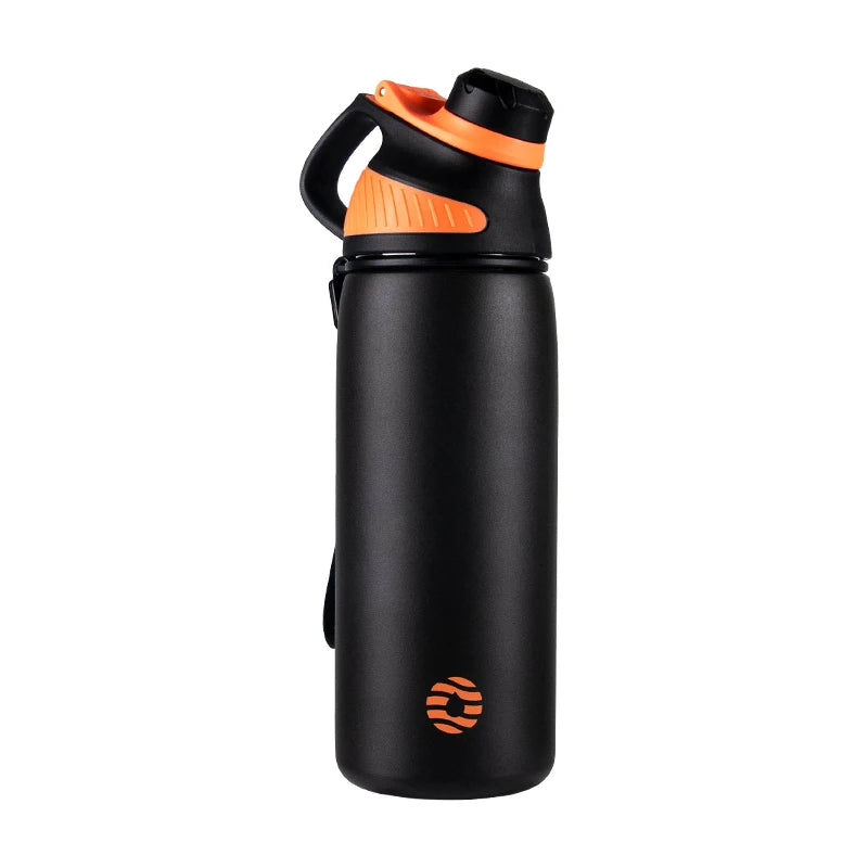 LKG Thermos Double Wall Vacuum Flask with Magnetic Lid Outdoor Sport Water Bottle Stainless Steel Thermal Mug Leak Proof