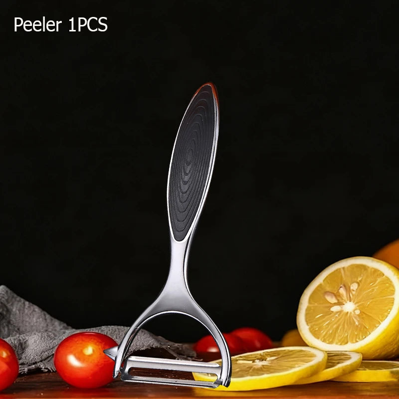 Stainless Steel Fruit Peeler Wooden Handle Paring Knife Planer Sugarcane Household Thick Fruits Vegetables Scraping Tools