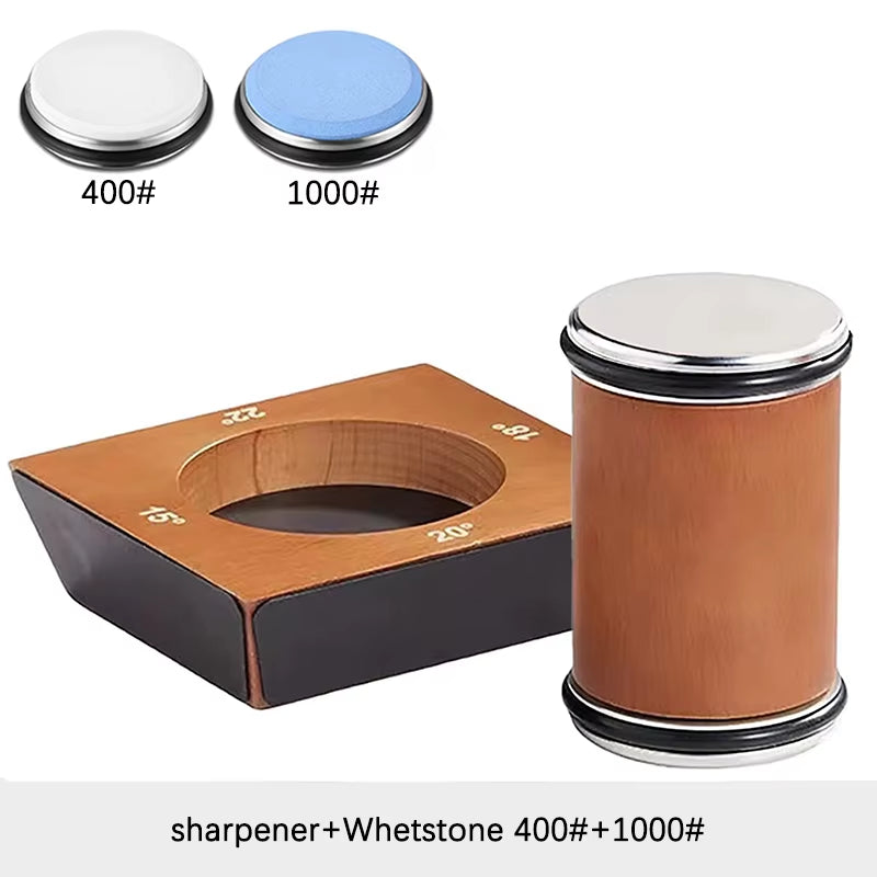 4 Angles Rolling Knife Sharpener Kit for Straight Edge Roller Knife Sharpening with Industry Diamonds Whetstone Chef Knife Set