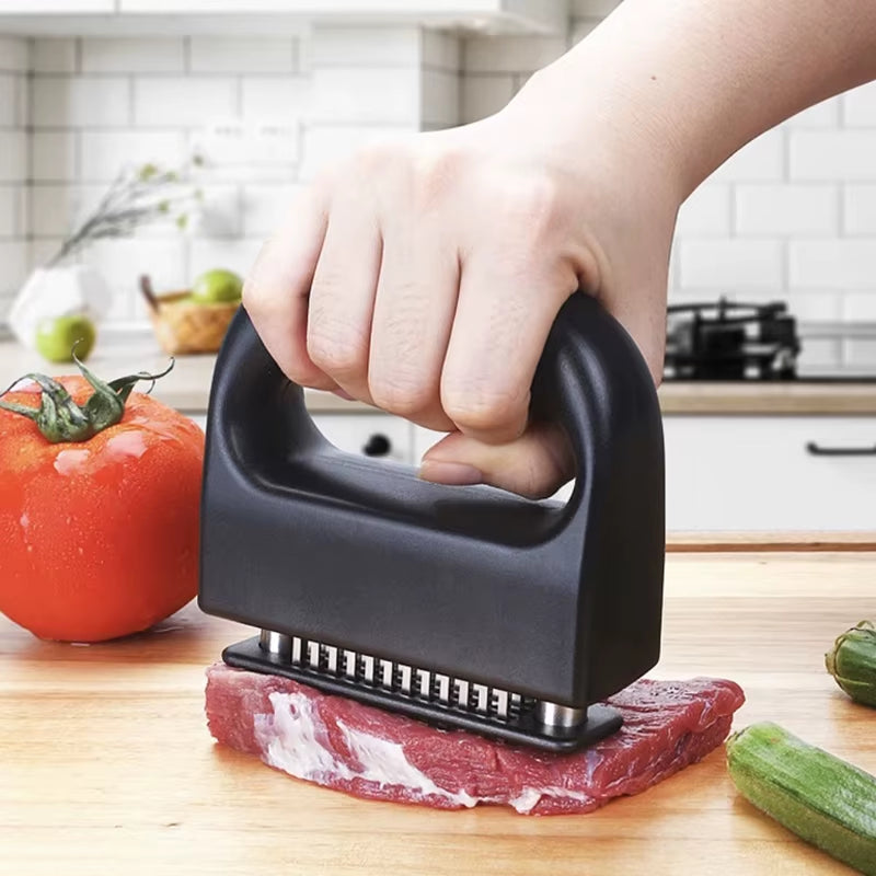 1PCS 48-Pin Meat Tenderizer Stainless Steel Steak Tenderizer Kitchen Tools BBQ Beef Floss Needles Meat Stick Meat Patty Maker