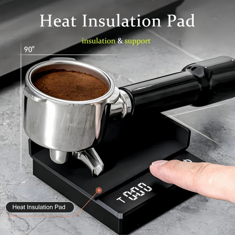 Mini Electronic Coffee Scale Smart Powder Water Ratio USB Silicone Pad High Quality Precision Professional Kitchen Coffee Tools