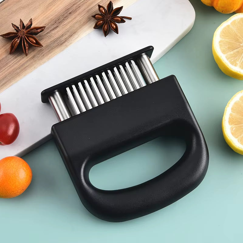 1PCS 48-Pin Meat Tenderizer Stainless Steel Steak Tenderizer Kitchen Tools BBQ Beef Floss Needles Meat Stick Meat Patty Maker