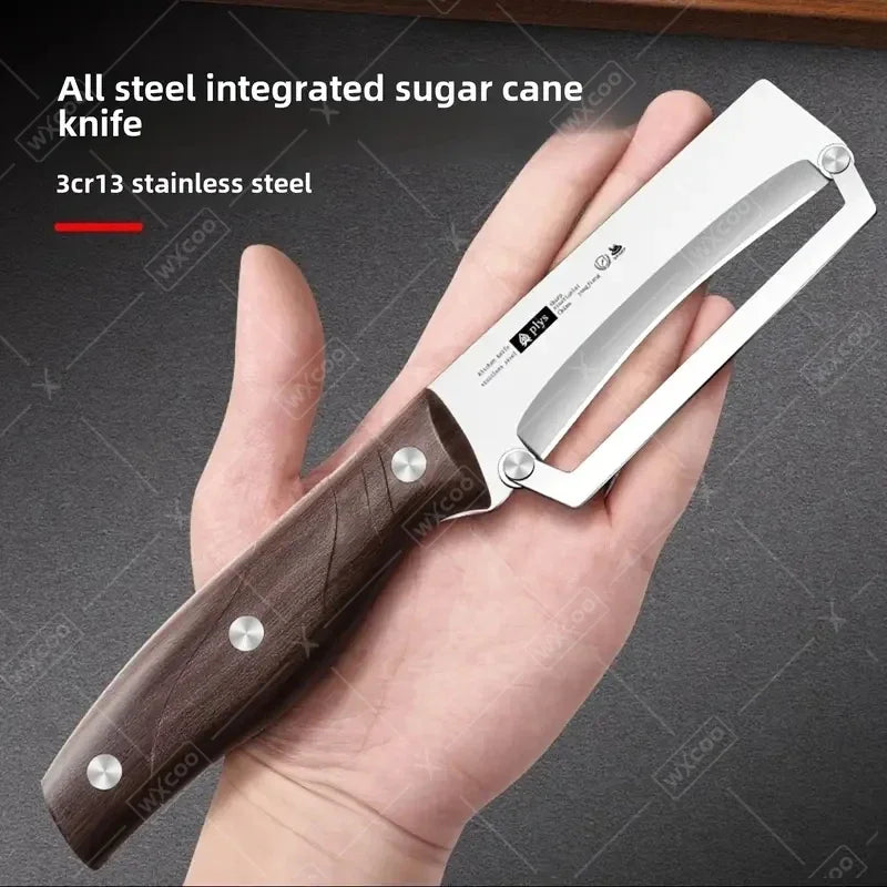 Stainless Steel Fruit Peeler Wooden Handle Paring Knife Planer Sugarcane Household Thick Fruits Vegetables Scraping Tools