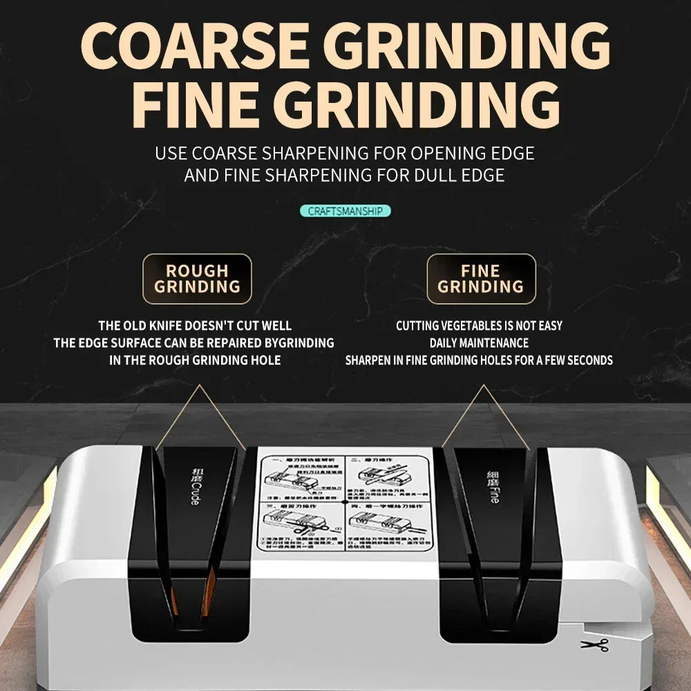 Electric Knife Sharpener Multi-Function Automatic Cut Sharpener for Slotted Screwdrivers Scissors Knives Electric Fast Sharpener