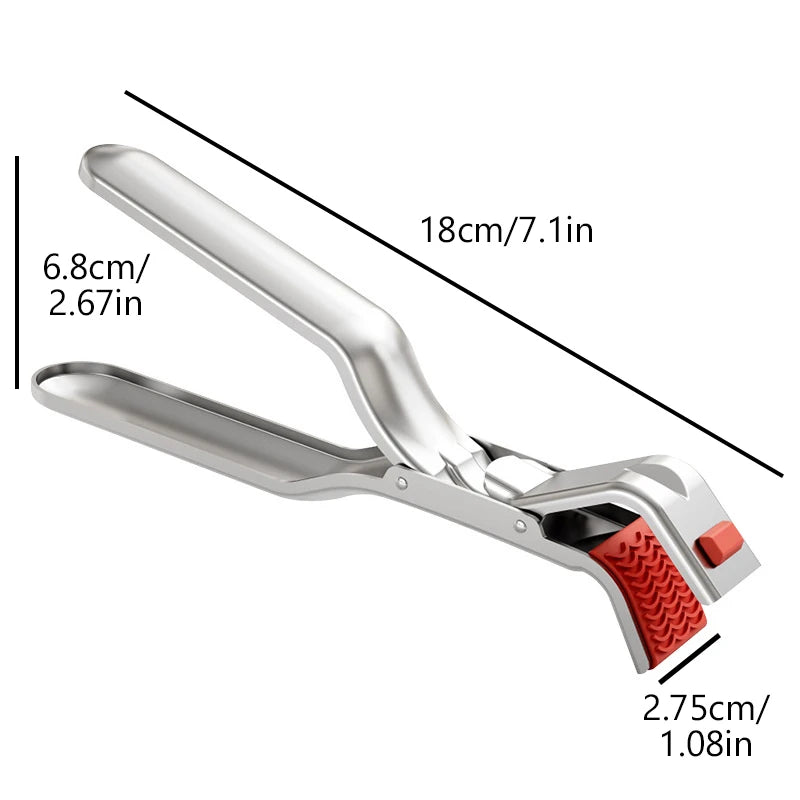 Anti-Scalding Clip Hot Bowl Holder Dish Clamp Pot Pan Gripper Clip Hot Dish Plate Bowl Lifter Retriever Tongs Kitchen Supplies.