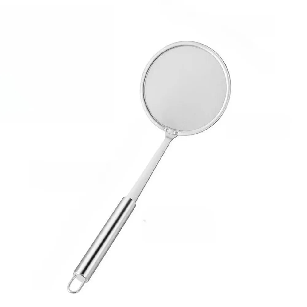 1 Pack Skimmer Spoon 304 Stainless Steel Grease Filter Spoon, Kitchen Cooking Fine Mesh Food Strainer for Filtering Oil and Foam