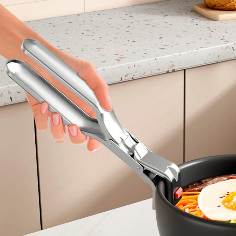Anti-Scalding Clip Hot Bowl Holder Dish Clamp Pot Pan Gripper Clip Hot Dish Plate Bowl Lifter Retriever Tongs Kitchen Supplies.