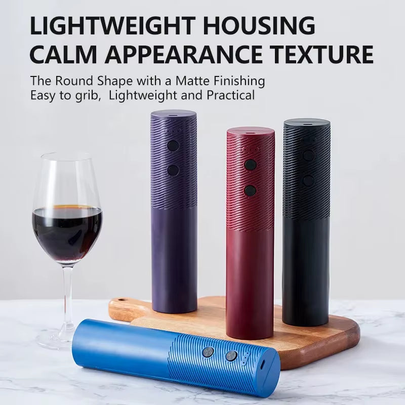 Electric Wine Bottle Opener Automatic Wine Corkscrew Rechargeable Wine Opener One-Click Button Wine Tools Bar Kitchen Products